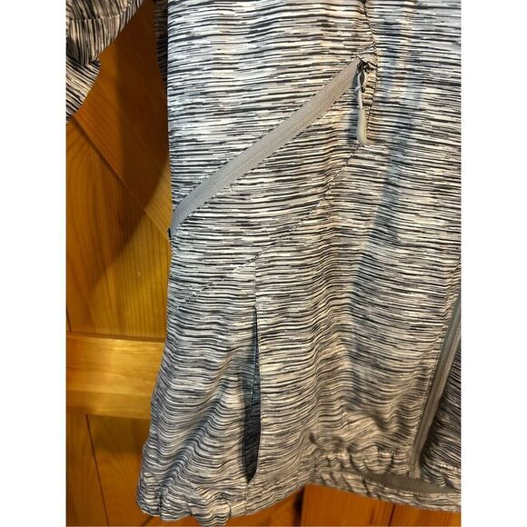 New Balance Jacket Womens Gray Heathered Zip Hooded Size Large (0328) - Picture 2 of 7